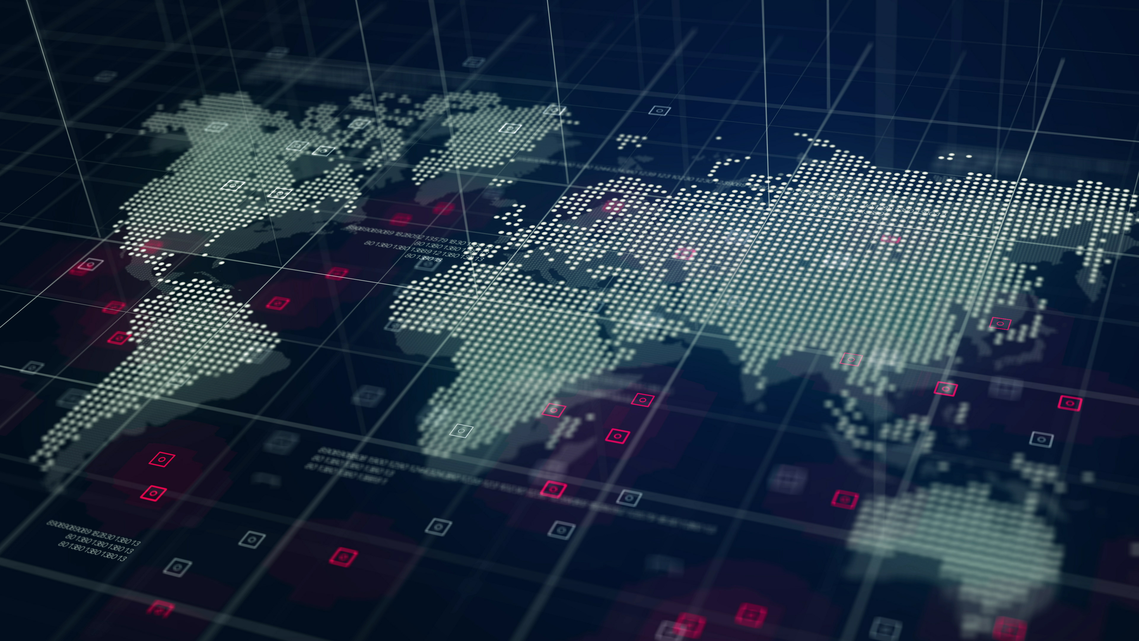 Interactive world map of network countries